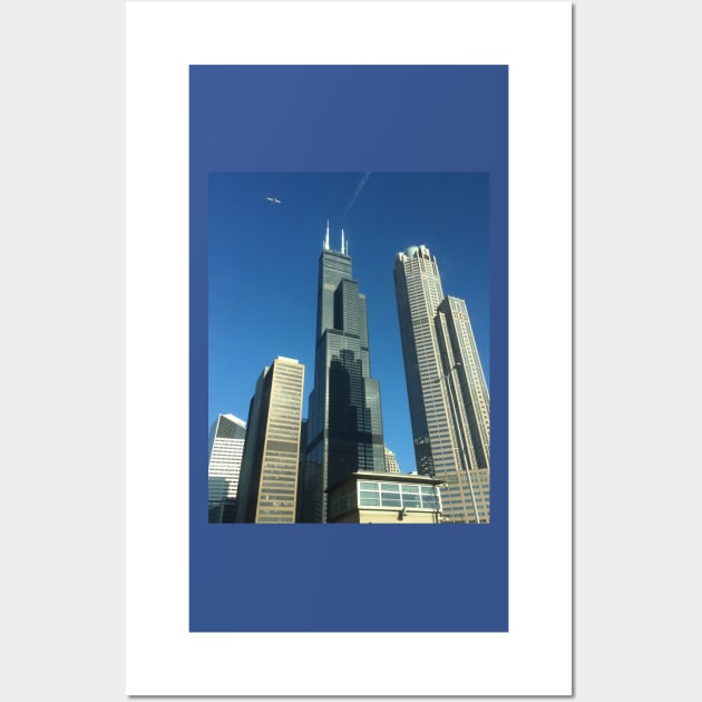 Willis Tower in Chicago - view from a taxi. Wall Art by JossSperdutoArt